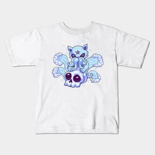 Kawaii pastel Goth Witchy Cat creepy Kids T-Shirt